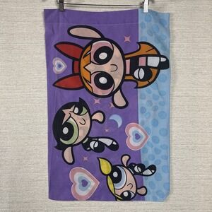Vintage Powerpuff Girls Pillowcase Cartoon Network Kids Bedding Y2K Cartoon